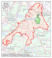 Karte NP Harz